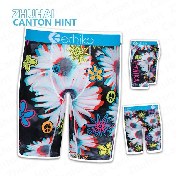 

underpants 2021 ethika de la 3d men boxers briefs underwear high rise spandex polyester shorts, Black;white