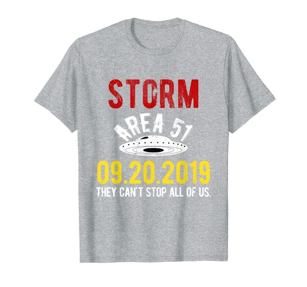 

storm area 51 they can't sall of us t-shirt, White;black