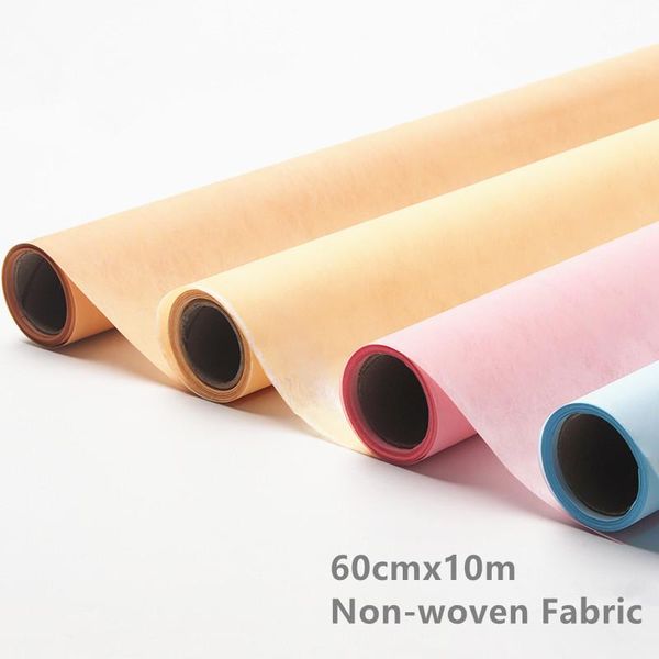 

60cm 10m solid color non-woven fabric flower wrapping papers paper roll xmas year gift packing other arts and crafts