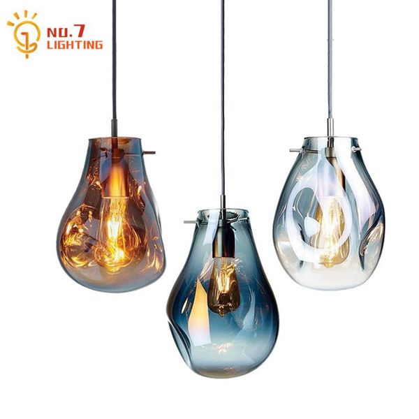 

nordic ins indiviudal stained glass pendant lights simple home decorative hanging lamp bedroom bedside cafe restaurant bar shop lamps