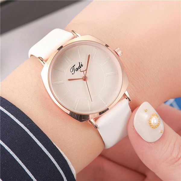 

relogio feminino fashion simple women watches woman ladies casual leather quartz watch female clock montre femme zegarek damski wristwatches, Slivery;brown