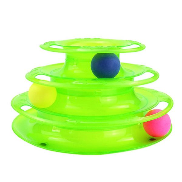 

cat toys three levels toy ball amusement triple disc intelligence