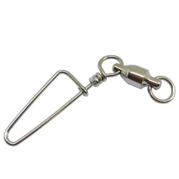 

100/500/1000pcs fishing ball bearing swivel coast lock snap stainless steel saltwater freshwater hooks