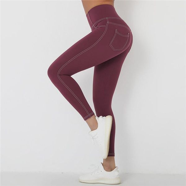 

high waist tights leggings women pants fitness gym workout seamless sports black running activewear trouser female women's