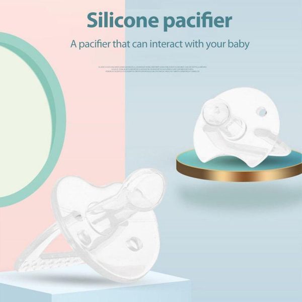 

pacifiers# baby sleeping pacifier liquid silica gel thumb and breast milk type transparent infants toddlers nipple safe feeding accessories