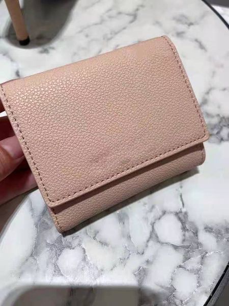 

short 10770452-1 litchi pattern multi fold wallet, Brown;gray