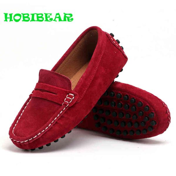 

classic children soft leather flats loafer comfortable young boy sneakers black red girls slip on casual shoes 1006