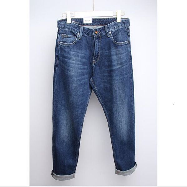 

men's jeans high-quality jeans, straight leg elastic pants, worn all year round, Blue
