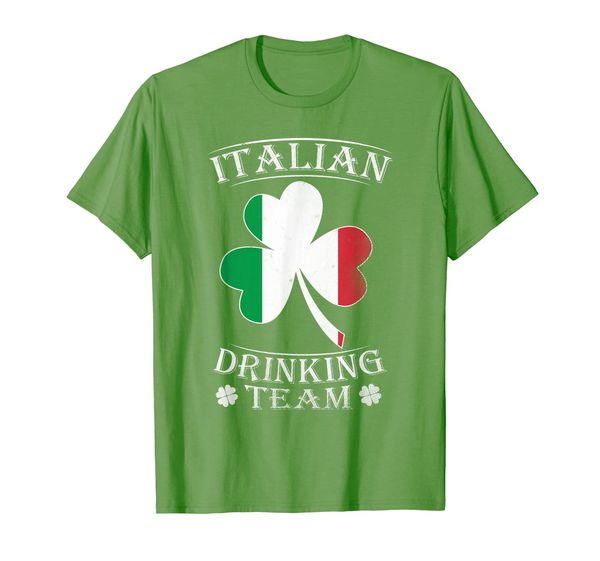 

italian drinking team shirt st patricks day, White;black