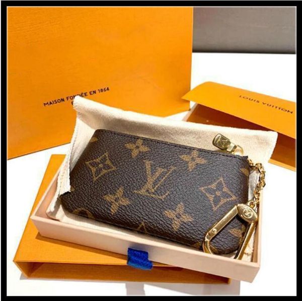 

louis vutton wallet luxury design portable key p0uch wallet classic man/women coin purse chain bag with dust bag and box, Red;black