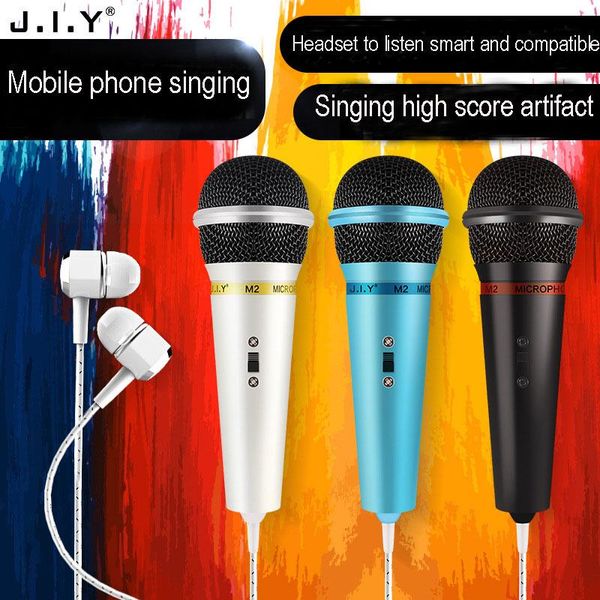 

phone conderser headset wired karaoke microphone high fidelity recording in ear monitor microphones for app computer