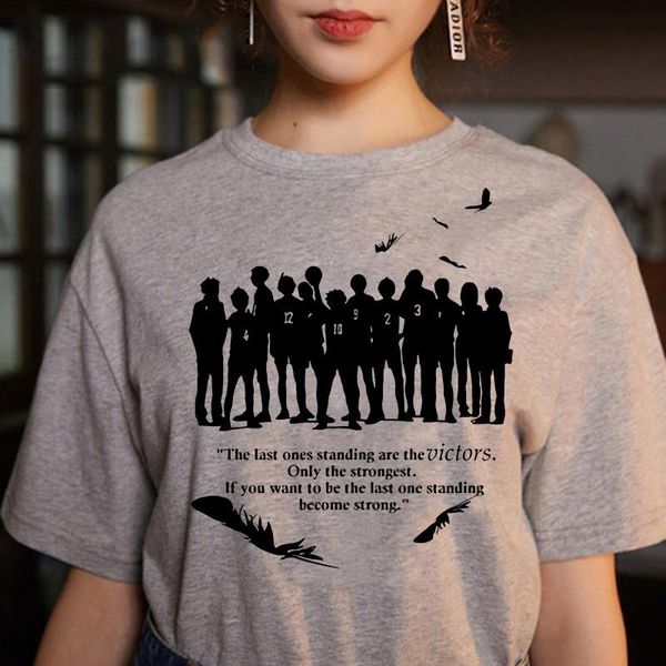 

men's t-shirts anime haikyuu printed t-shirt men bokuto manga shoyo volleyball tshirt oya cartoon graphic t shirt tee male, White;black