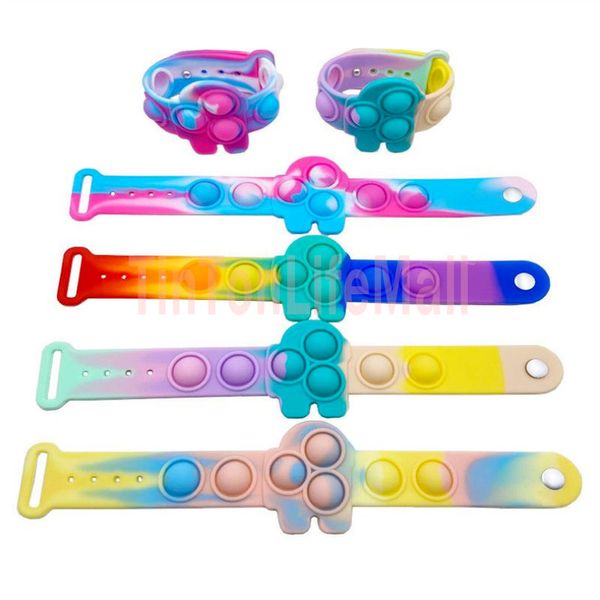 

dhl push bubble fidget bracelets toys sensory ring decompression keychain puzzle press finger stress bracelet wristband se7