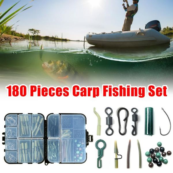 

180pcs/box fishing accessories kit lead clip carp set with pins safety tackle