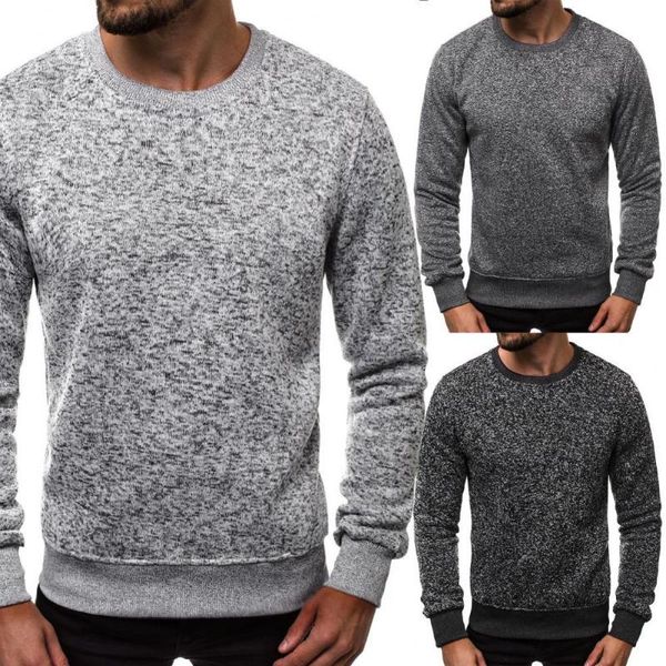 

men's sweaters men sweater long sleeve streetwear soft pure color knitting jumper for office, White;black
