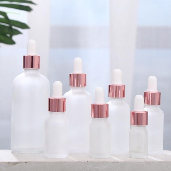 

5-100ml tubes frosted dropper amber glass liquid for essential pipette refillable bottles storage & jars