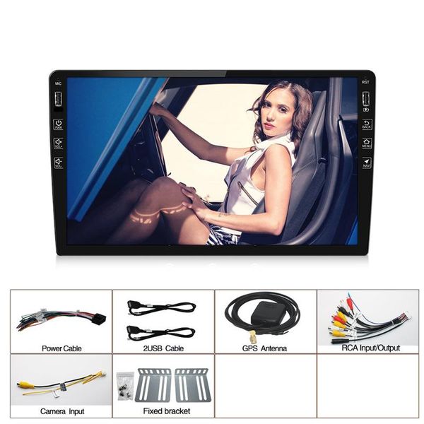

car video 10.1 inch universal machine android navigator one quad-core wifi