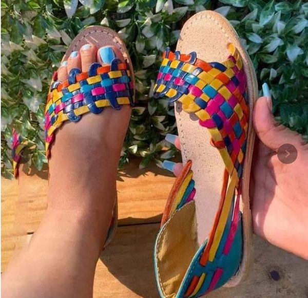 

sandals women fashionable and comfortable color woven spring summer fashion colour womens shoes 1kb148, Black