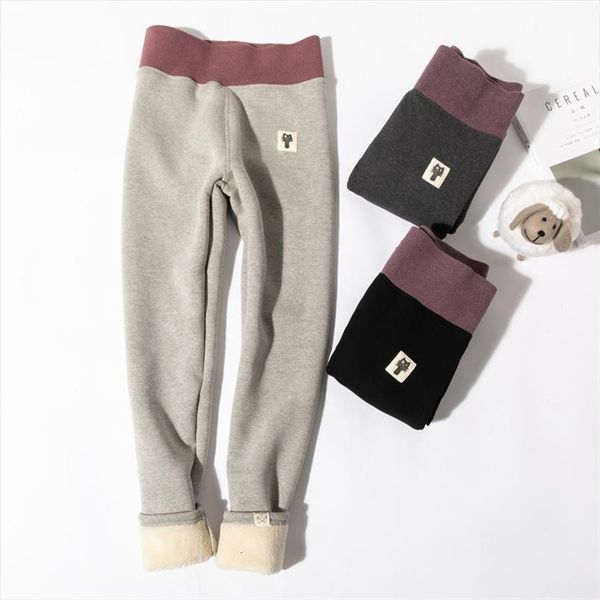 

winter hight waist velvet womens legging warm pants solid color comfortable keep stretchy, Black