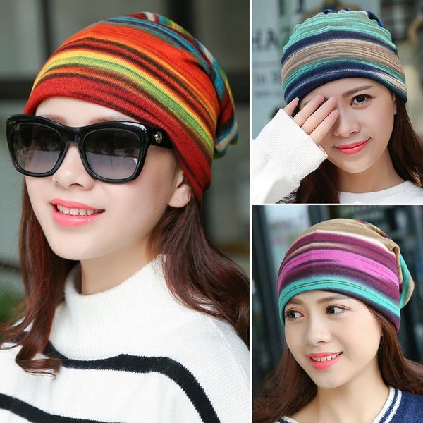 

beanie/skull caps korean women spring autumn winter warm cover headgear beanies scarf knitted hat hip- skullies girls gorros, Blue;gray
