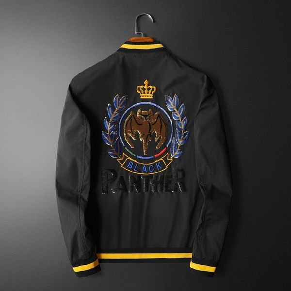 

fashion jacket autumn winter 2021 baseball uniform trend men's, Black;brown