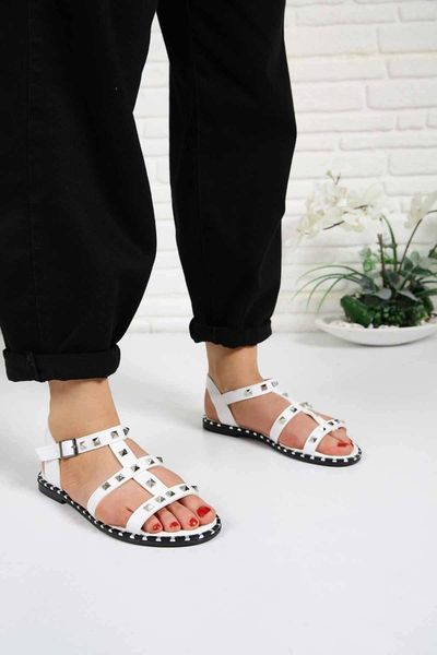 

sandals women's white skin troklu sandals-6258, Black