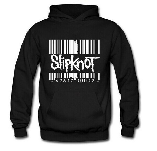 

mens sweater 2021 loose knot band slipknot heavy metal large plush hooded pullover men's sweater, Black