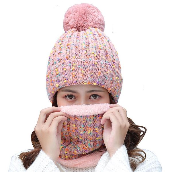 

hats, scarves & gloves sets winter women's hat, knitted warm, versatile fashion, hat, Blue;gray