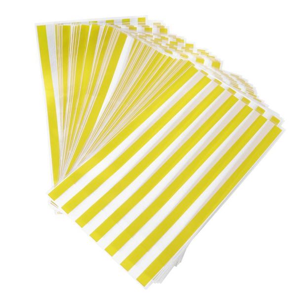 

hanging baskets 50 pcs candy bags striped plastic pouches cookie bread pattern food bundle for baking storage