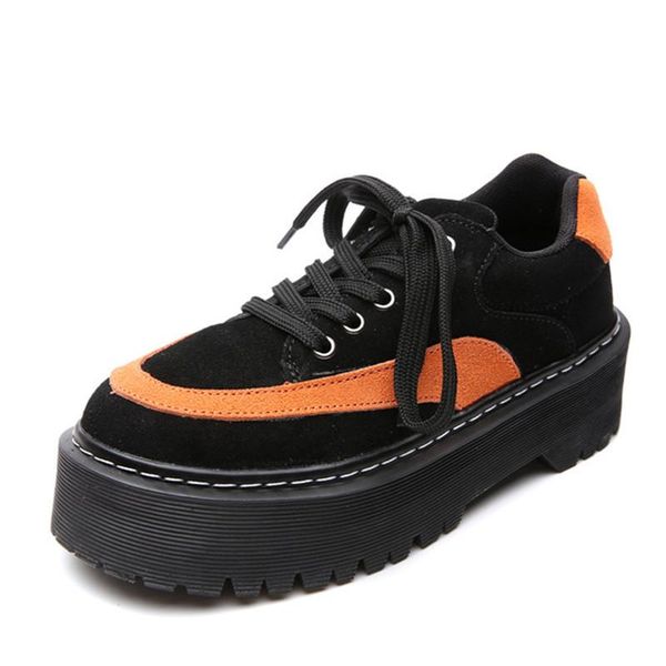 

dress shoes female leisure leather sponge single british wind ms airtight shoe comfortable women 100%, Black