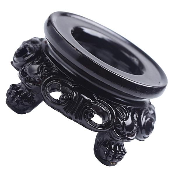 

novelty items 1pc resin crystal decorative show base round stand deskdecoration