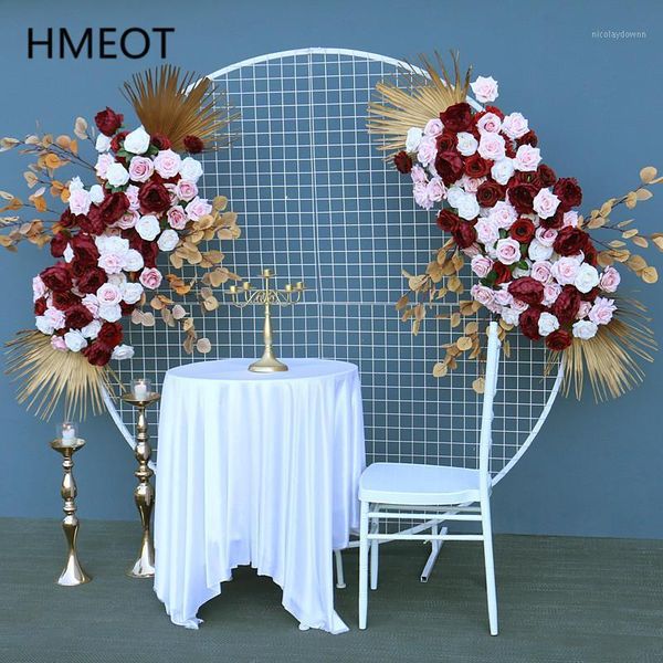 

decorative flowers & wreaths luxury custom artificial flower row natural dried pu fan leaf eucalyptus greenery fake floral wall arrangement