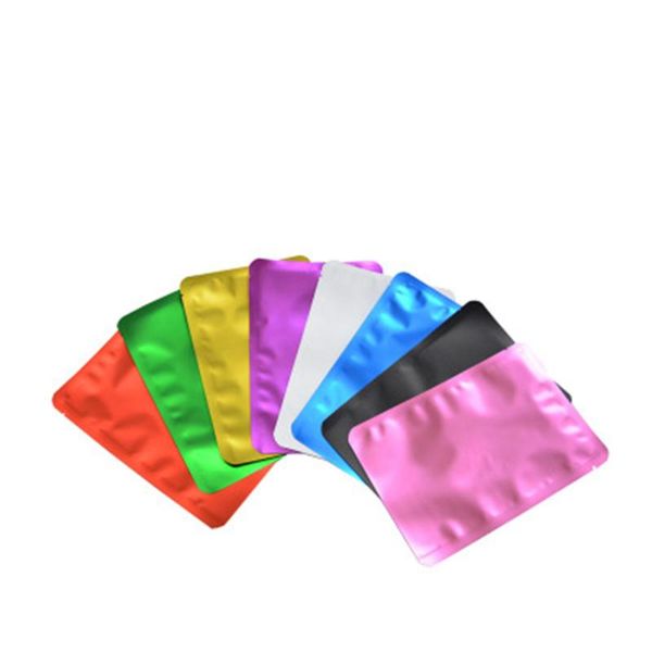 

storage bags 100pcs/lot 12x18cm(4.72"x7.08") round angle frosted mylar foil open packing bag tear notch heat seal
