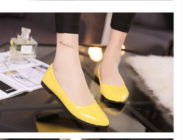 

women's shoes in spring and autumn flat bottom pointed end @9015, Black