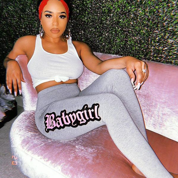 

women's pants & capris cyber y2k leggings sport women fitness letter print high waist bodycon pencil sporty go out jogging trousers, Black;white