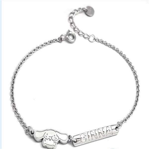 

link, chain big ears dog bracelet suitable for birthday gift valentine's day luxury jewelry designer channel earrings wholesale bulk, Black