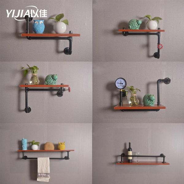 

bathroom shelves personalized retro loft american industrial style water pipe decoration rack divider bar restaurant shelf