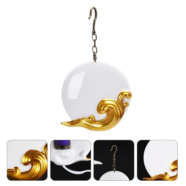 

fragrance lamps 1pc ceramic incense burner hanging household ornament (white)