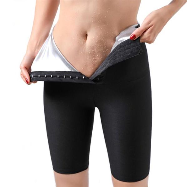 

yoga outfit women high waist body abdomen hips fitness pants sweat shapers breasted
