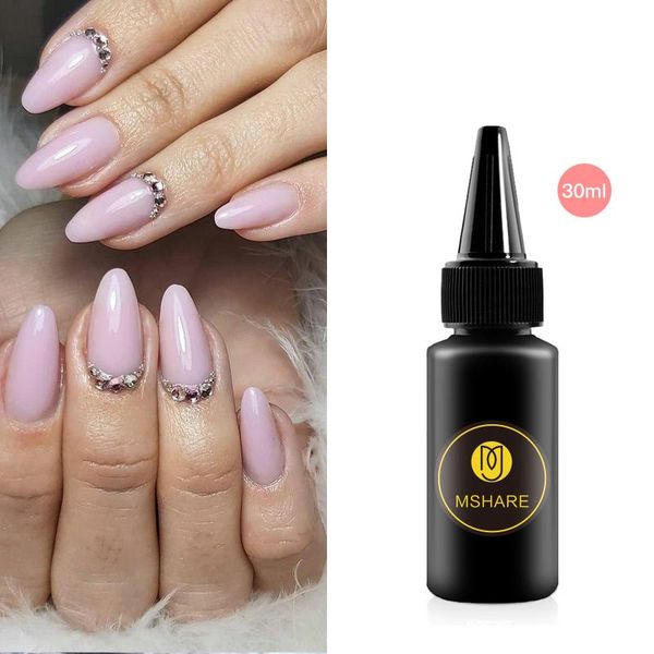 

nail gel mshare milky rose 30ml uv polish, Red;pink
