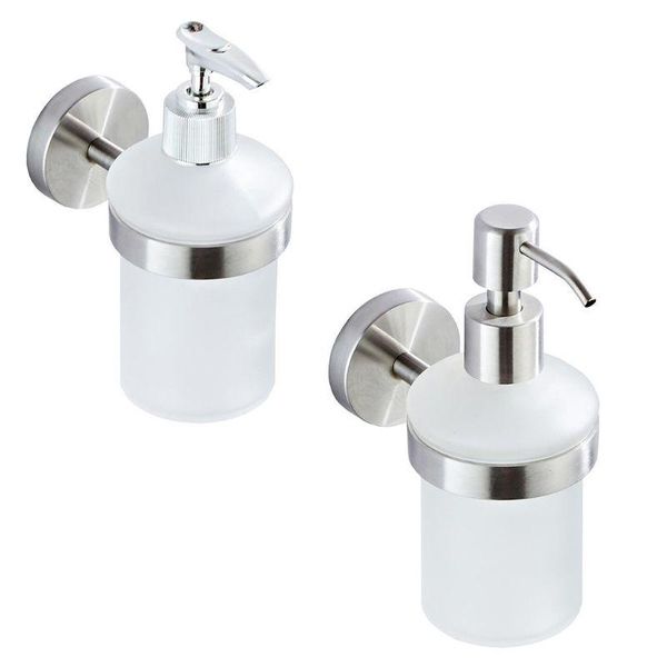 

liquid soap dispenser 200ml stainless steel wall mounted manual press pump shampoo dispensers for bathroom el