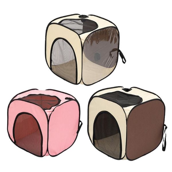 

kennels & pens pet portable foldable dog cat playpen crates kennel oxford cloth removable zipper shade cover indoor outdoor use