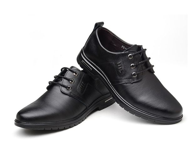 Zapatos de vestir para hombre, zapatos formales para hombre, zapatos de boda con punta de cuero a la moda para novio, zapatos Oxford para hombre de talla grande 38-45