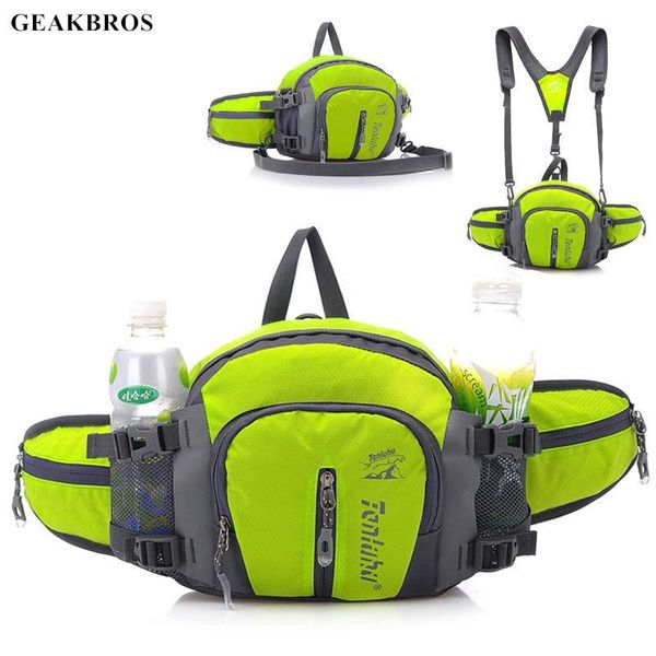 

waist bag outdoor sports running bicycle cycling backpack shoulder pack men women hiking camping bike riding bottle bags