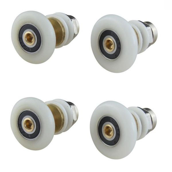 4pcs Rolos de porta do chuveiro Roldes Rodas Wheels Guida Guia Home Banheiro Push Pull Peças de substituição deslizante Outro hardware