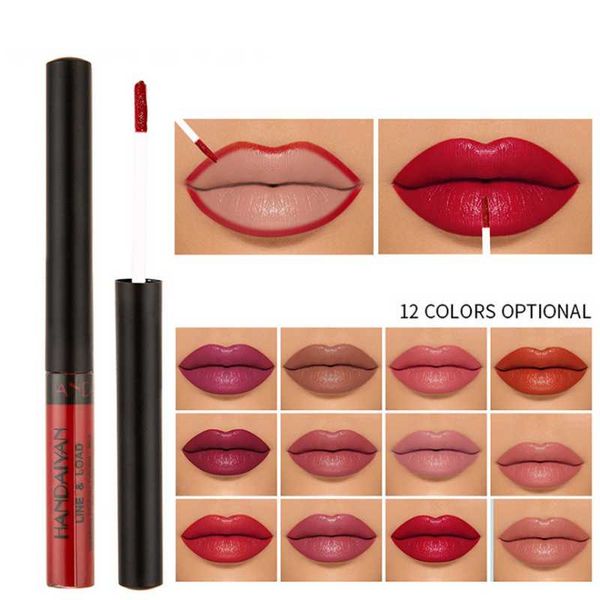 

lip gloss liner velvet matte lasts not easy to fade