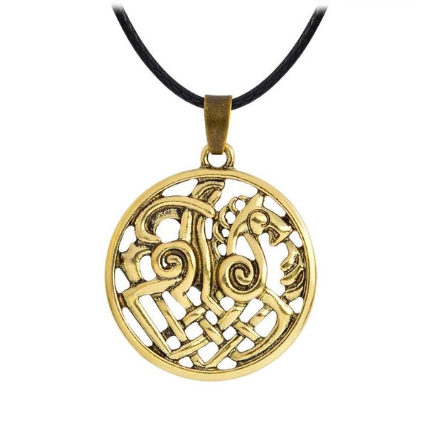

pendant necklaces viking necklace animal fashion jewelry for teen men, Silver
