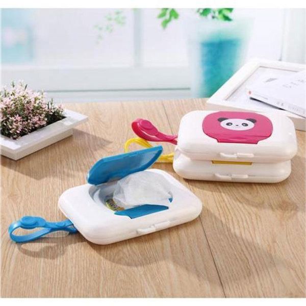 

tissue boxes & napkins baby wipes case wet wipe box dispenser for stroller portable rope lid covered