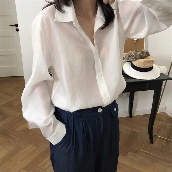 

woman classic silk shirt 211019, White;black
