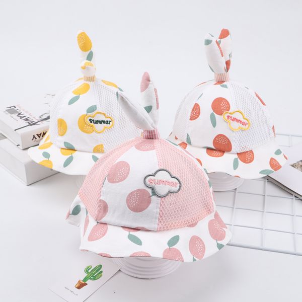 

baby hat spring and autumn super cute girl princess fisherman's summer sunshade newborn thin korean version, Blue;gray